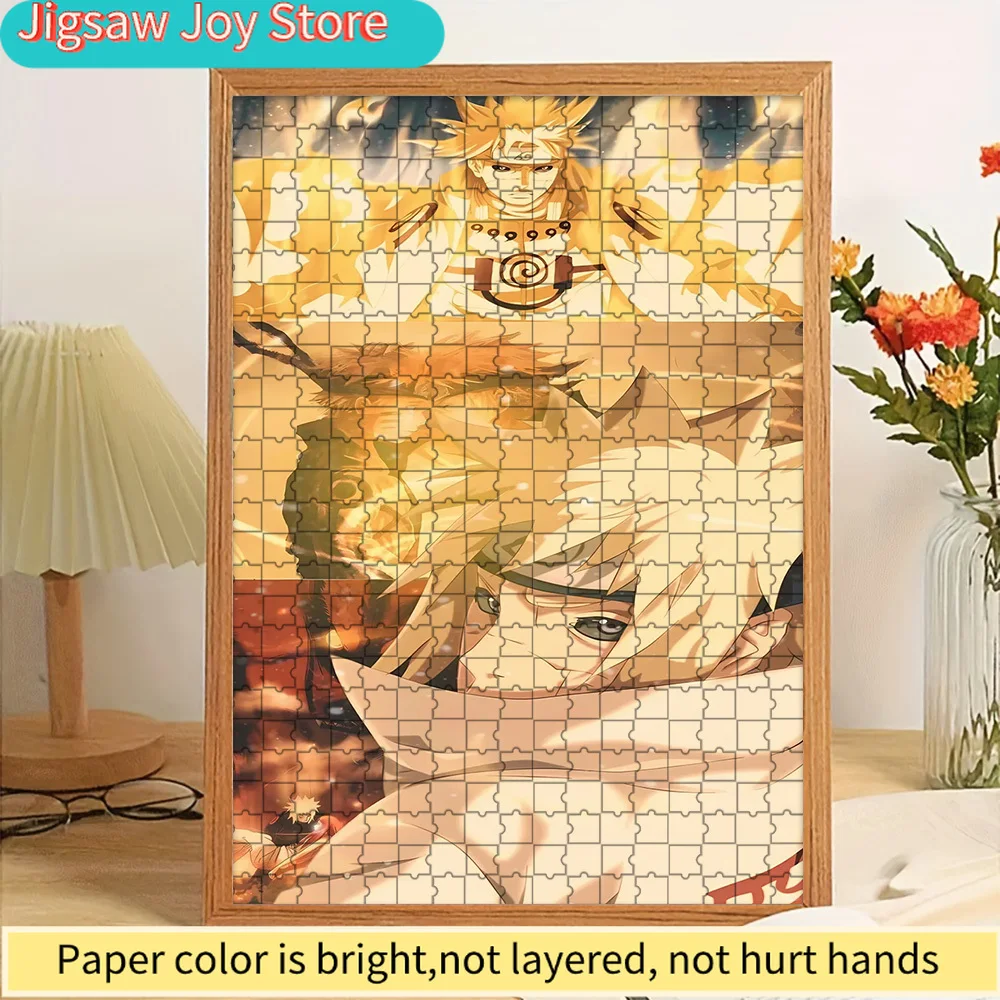 

Anime Naruto Minato Namikaze & Naruto Uzumaki Nine-Tails Chakra Mode Scene Paper Puzzle, Premium High Definition Vivid Print, Sm
