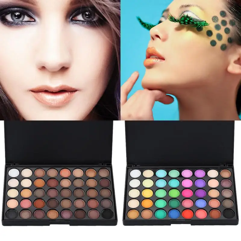 Paleta de sombras de ojos de 40 colores, juego de maquillaje, cosméticos con purpurina, Sexy, a la moda, para mujer