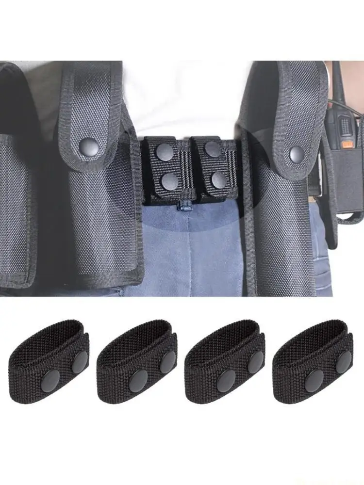 

31BE Belt Keeper Double Snaps for Outdoor Sports Belt Fixing, Security Belt Keeper