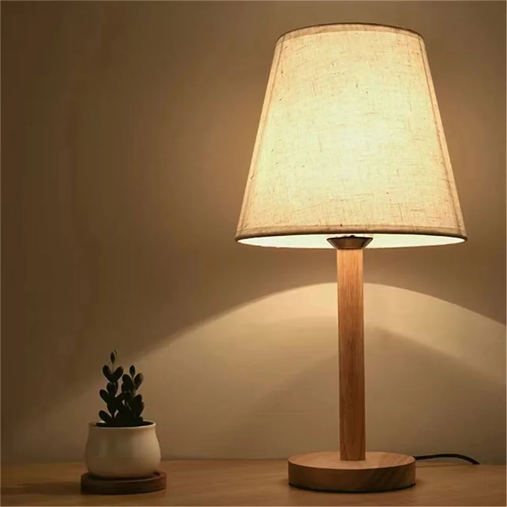 Wood Table Lamp Base, High quality Round/Square 100/120/150mm Solid Wood Display Lamp Base Light Parts Stand for DIY Table Lamp