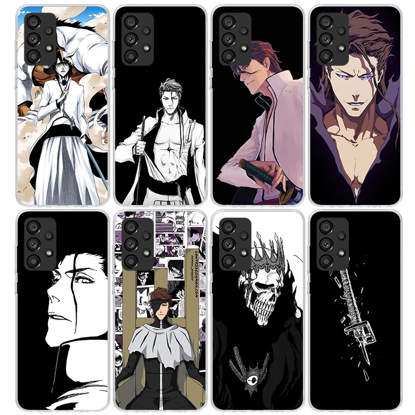 Bleach Aizen Sousuke Phone Case For Samsung Galaxy A15 A14 A13 A12 A55 A54 A53 A52 A35 A34 A33 A32 A25 A24 A23 A22 A04S A03S A02