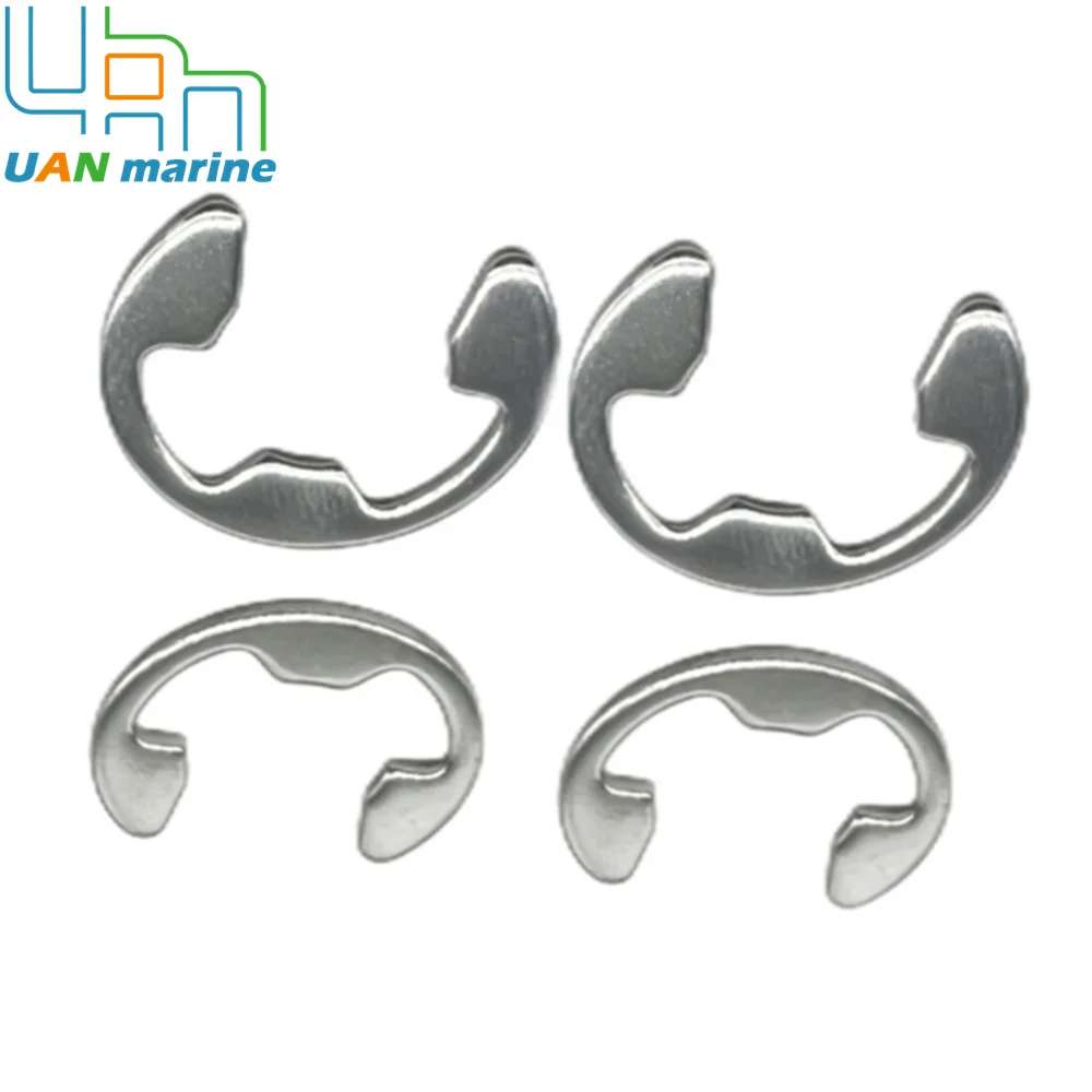 4 foto bantalan driveshat cincin E untuk MerCruiser Alpha 1 Gen 2 Quicksilver Anchor pin circlips E-Ring53-815949 815949 18-2345