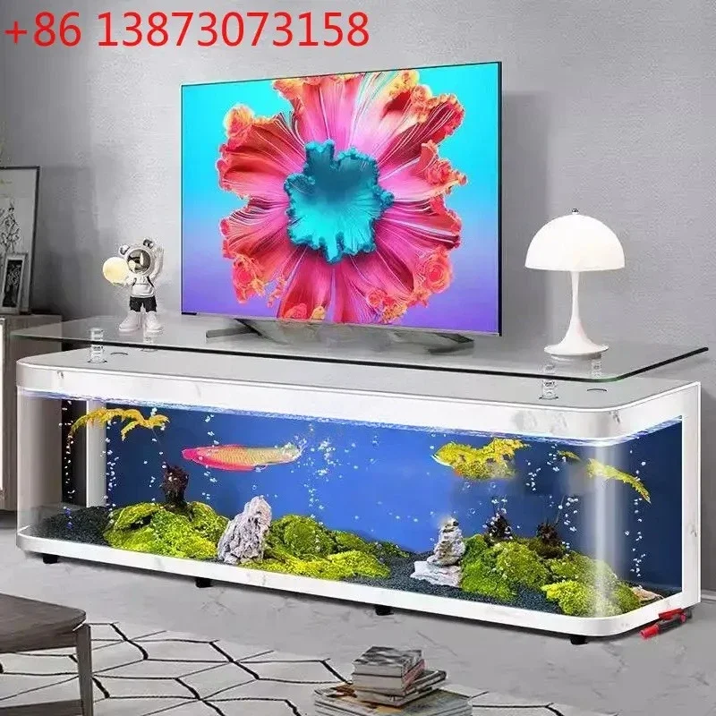 09Large TV Cabinet Household Floor Floor Circulation Filtration System Water-free Goldfish Tank