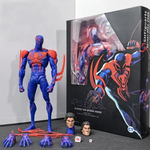 Spiderman 2099 Ct Actionfigur Across The Universe SHF Miguel O'Hara Spiderman Miles Morales Gwen Stacy Actionfiguren Spielzeuggeschenk