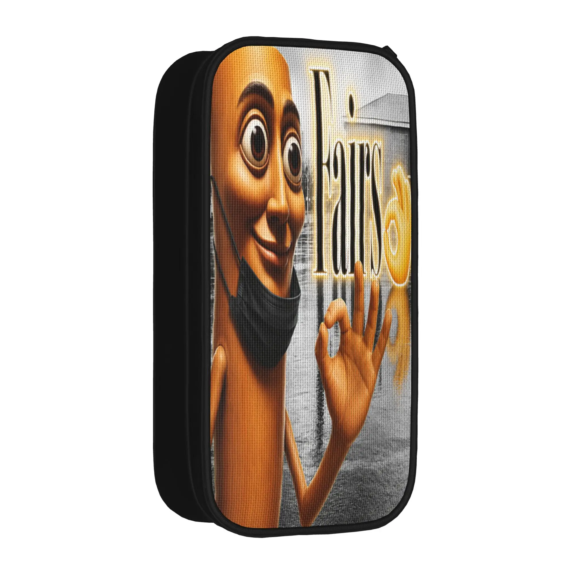 Funny Triple T Tung Sahur Fairs Parody YBG Meme Pencil Case  Large Capacity Pencil Bag Kids Canvas Aesthetic School Pencil Cases