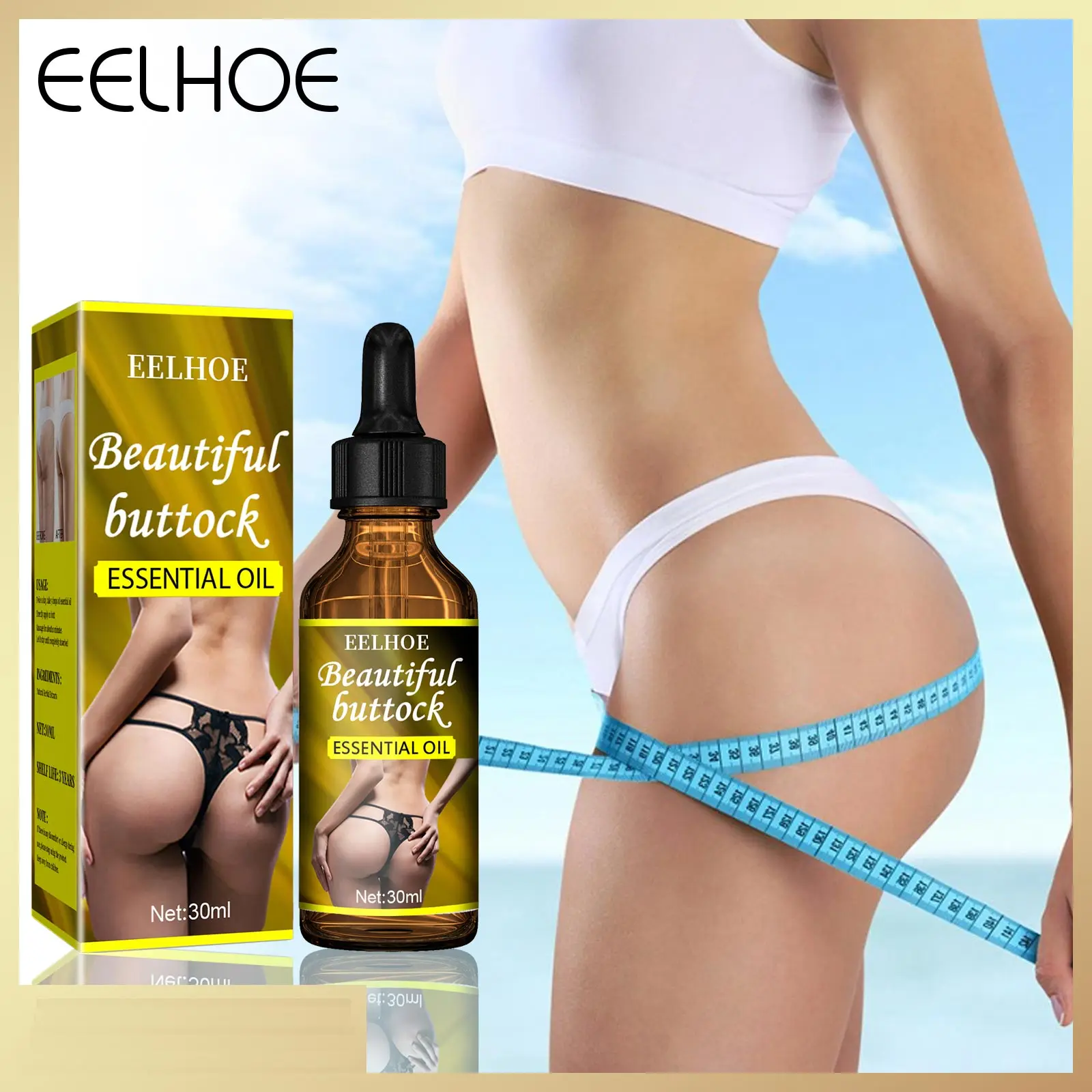 Hip Buttock Essential Oils Fast Growth Butt Enhancer Breast Enlargement Body Sexy Care For Women Hip Lift Butt Enhancement Cream