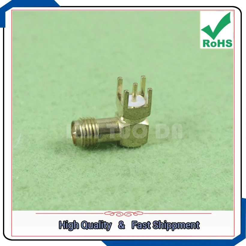 Free Shipping 5pcs (male) needle elbow horizontal SMA base sma head sma seat antenna connector (F2B4)