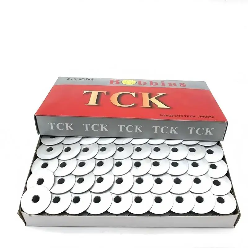 Bobines en aluminium de diamètre 25mm, grande bobine adaptée aux Machines à coudre synchrones 239729A pour pièces de Machine à coudre 6 à 5 pièces, 100 pièces