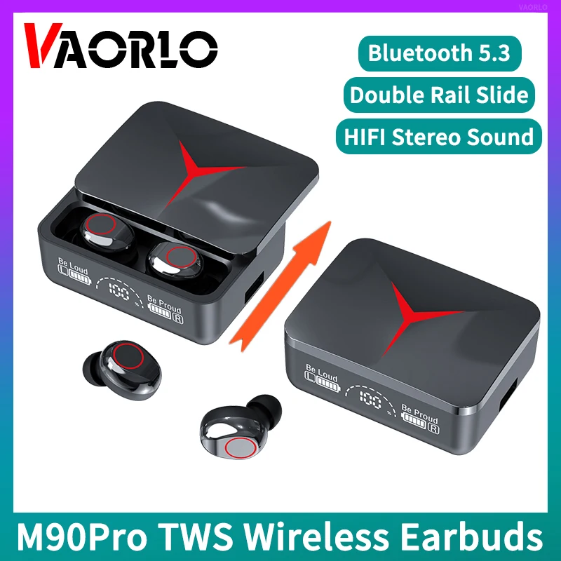 Wholesale M90 Pro 10Pcs/lots Original TWS Wireless Headphone Gaming Earphone Bluetooth 5.3 Sport Earbuds Music Headsets With Mic