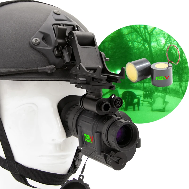 PVS 14 Telescope With 1x 3x Changeable Lens Adjustable Eyepieces Night Vision Helmet Monocular Housing
