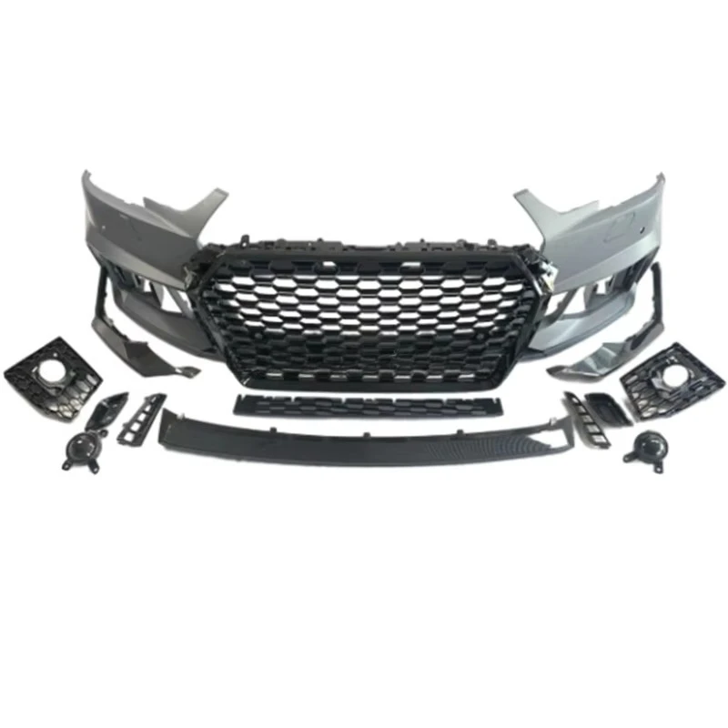 STLF RS4 Front Bumper Body Kits A4 B9 Upgrade Facelift Full Wide Body Kit Replacement Bodykit for Audis A4 B9 16 17 18 19 - view 4