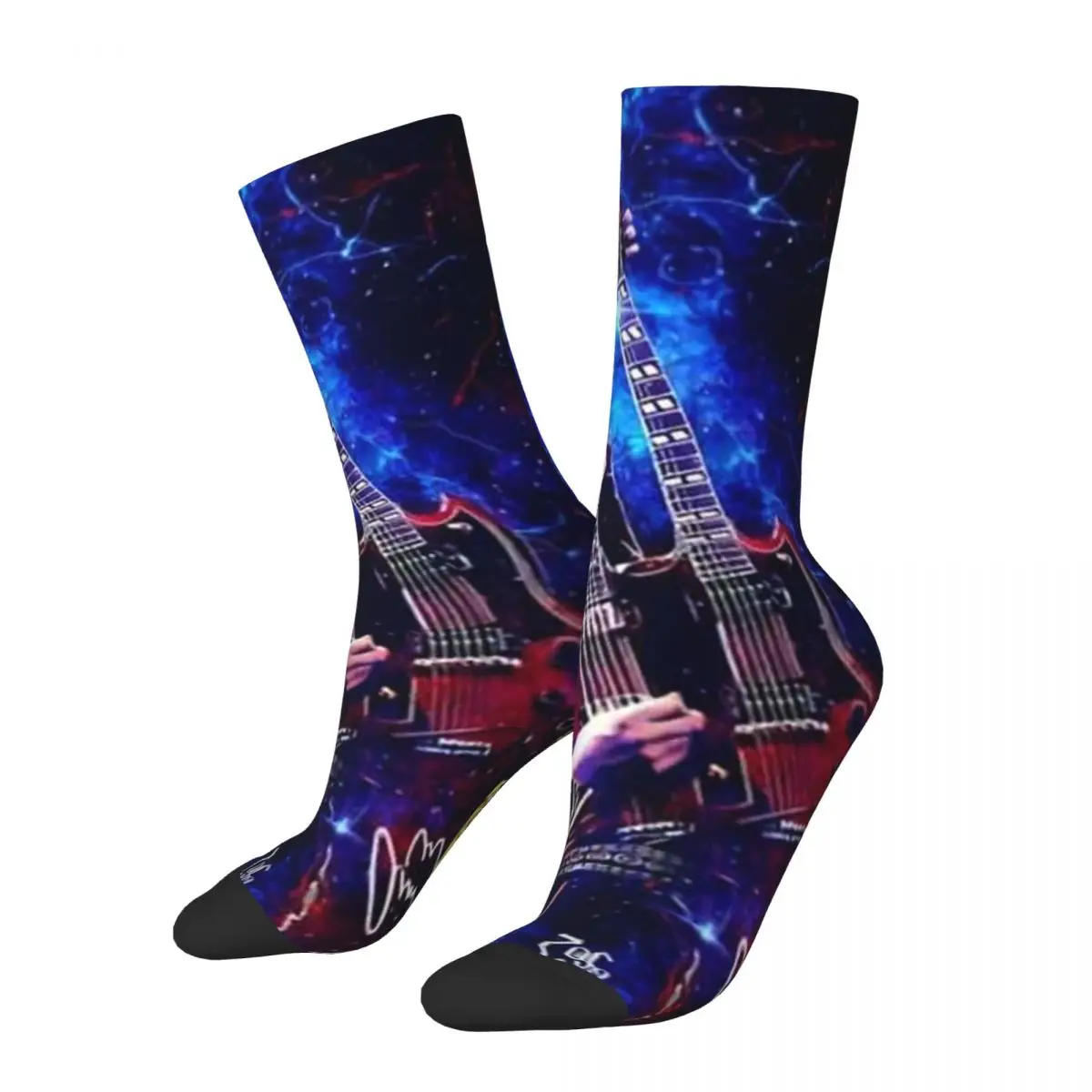 Legend Jimmy-Page Socks Harajuku Sweat Absorbing Stockings All Season Long Socks Accessories for Unisex Christmas Gifts