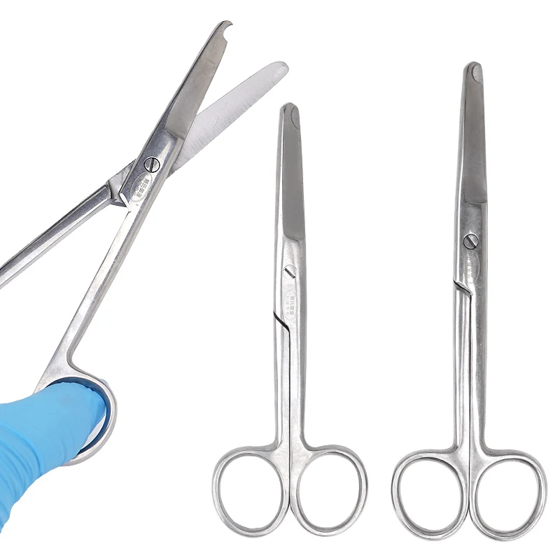 1pc Stainless Steel Remove Suture Scissors Surgery Medical Stitch Scissor Trimming Forceps  Dentistry Tool 14/16cm