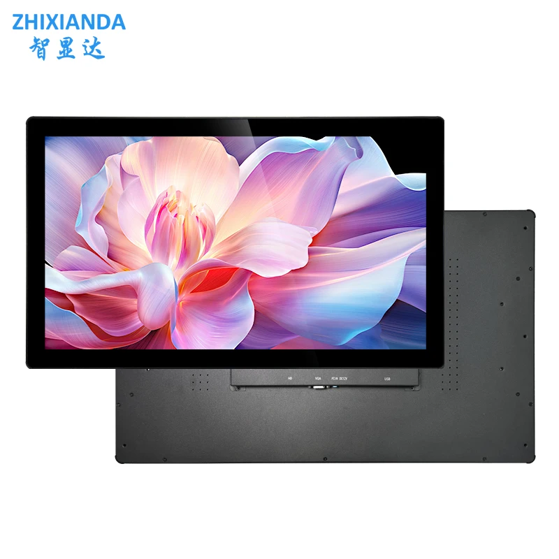 

Surface Waterproofing 23.8 24 Inch Flat Industrial Touch Screen Monitor PC LCD LED Display 1920*1080 HDMI/VGA/USB Input