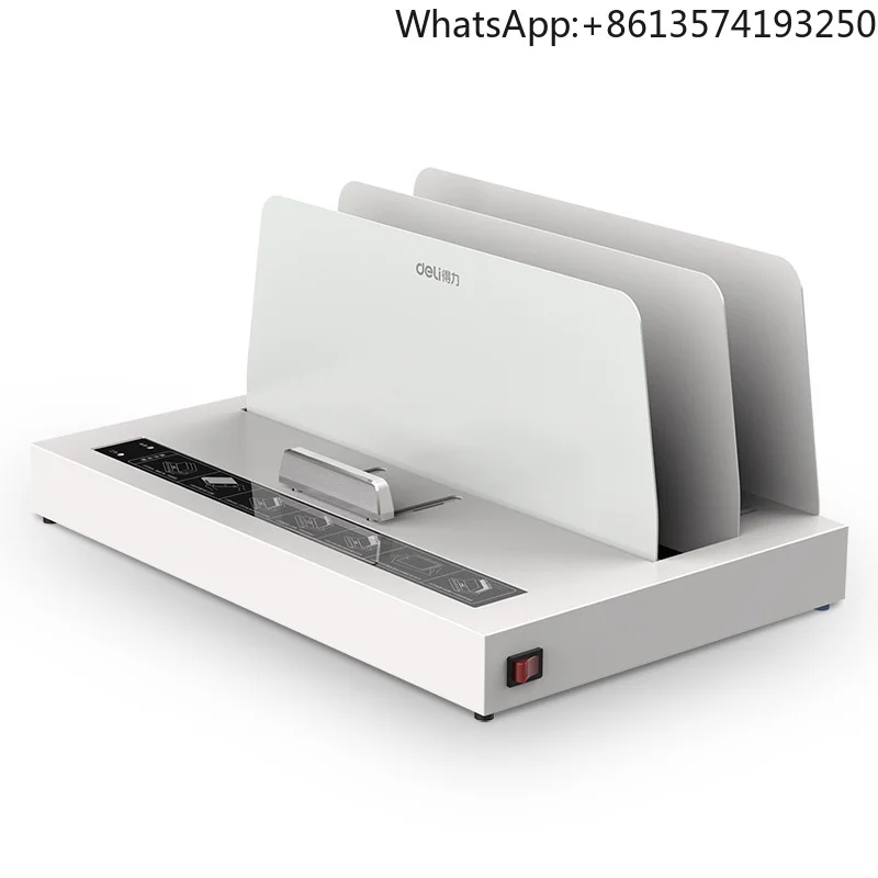 Fully Automatic 40mm Hot Melt Binding Machine for Tender Documents Wireless and Manual Power for Contract Envelope Binding