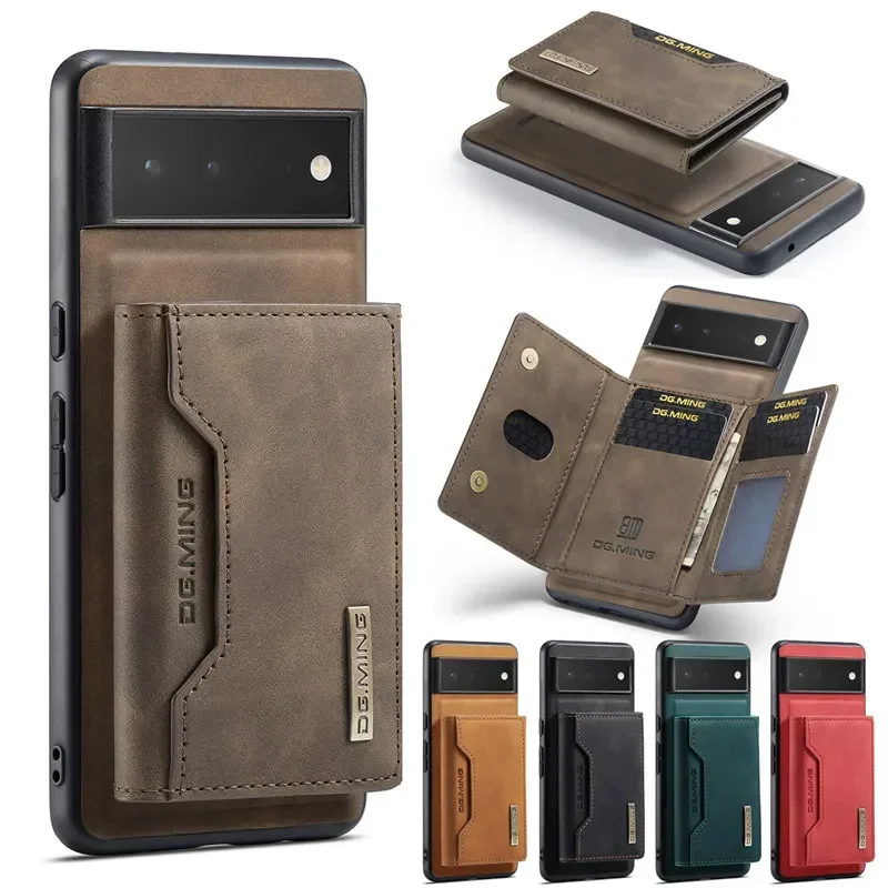 

Роскошный чехол-кошелек для телефона с отделением для карт для Google Pixel 8 7 6 Pro, кожаный чехол-книжка с магнитной застежкой для Google Pixel Fold 6A, чехол Etui