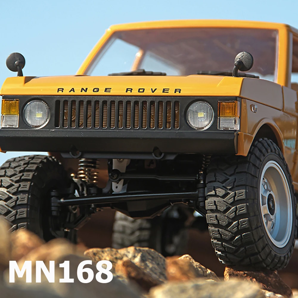 MN168 RC Car MN Model RTR 1:12 4WD 2.4G Remote Control Car Off-road Climbing Vehicle LED Light 60mins Working RC Car Toy As Gift
