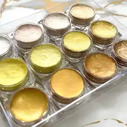 Pearl Series Manual Solid Watercolor Paints Watercolor Paint Set Art Nail Painting Decorative Watercolor Art Decor Makeup