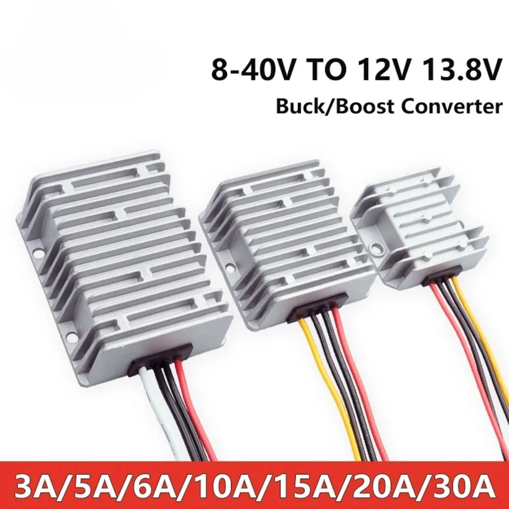 DC 8-40V to 12V 13.8V 3A 5A 6A 10A 15A 20A 25A 30A Power Converter Boost Buck Regulator Supply Module Stabilizer for Car CE ROHS