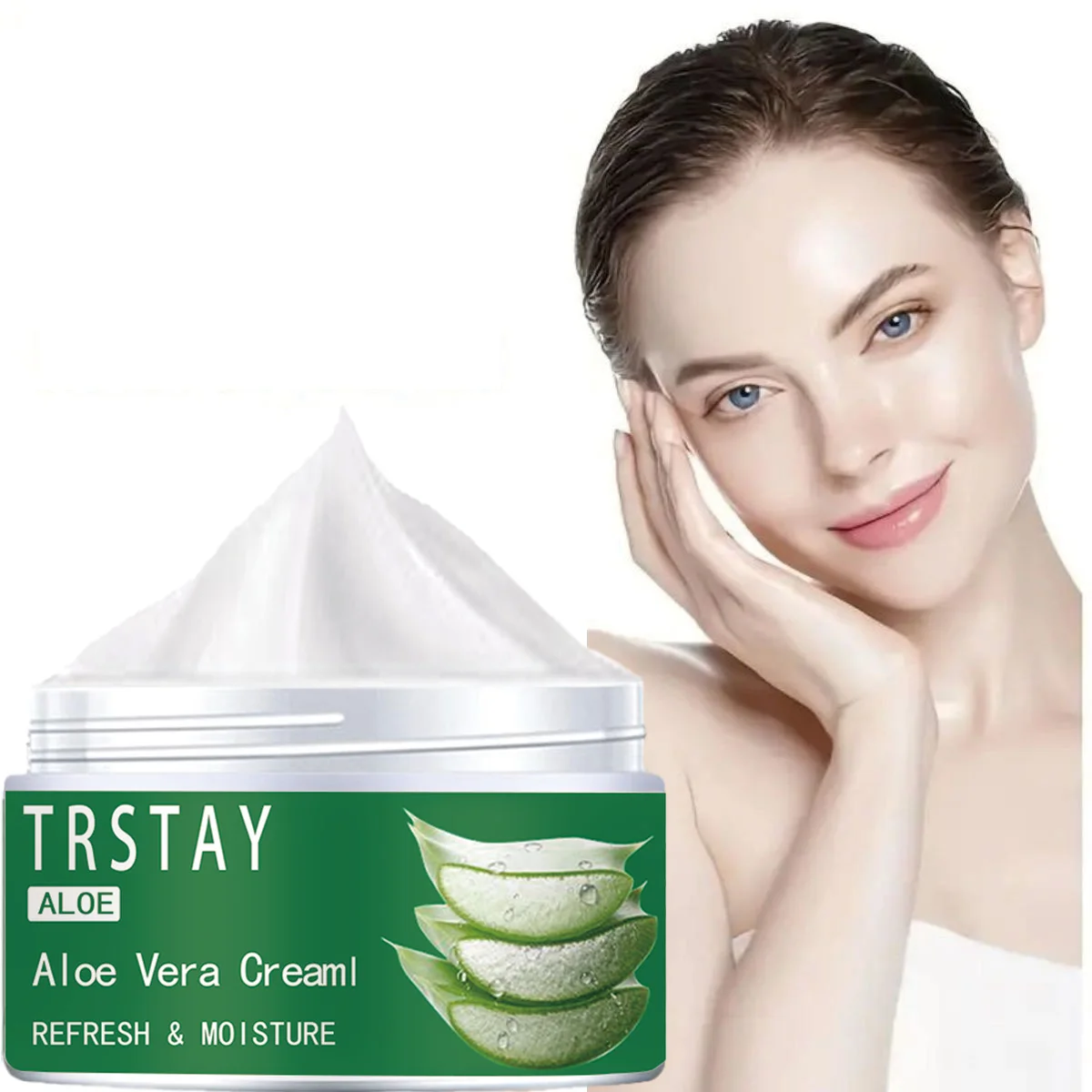 Gel de Aloe Vera Natural antiacné, cremas faciales naturales, tratamiento hidratante para el acné, Gel de reparación de cicatrices para la reparación de la piel