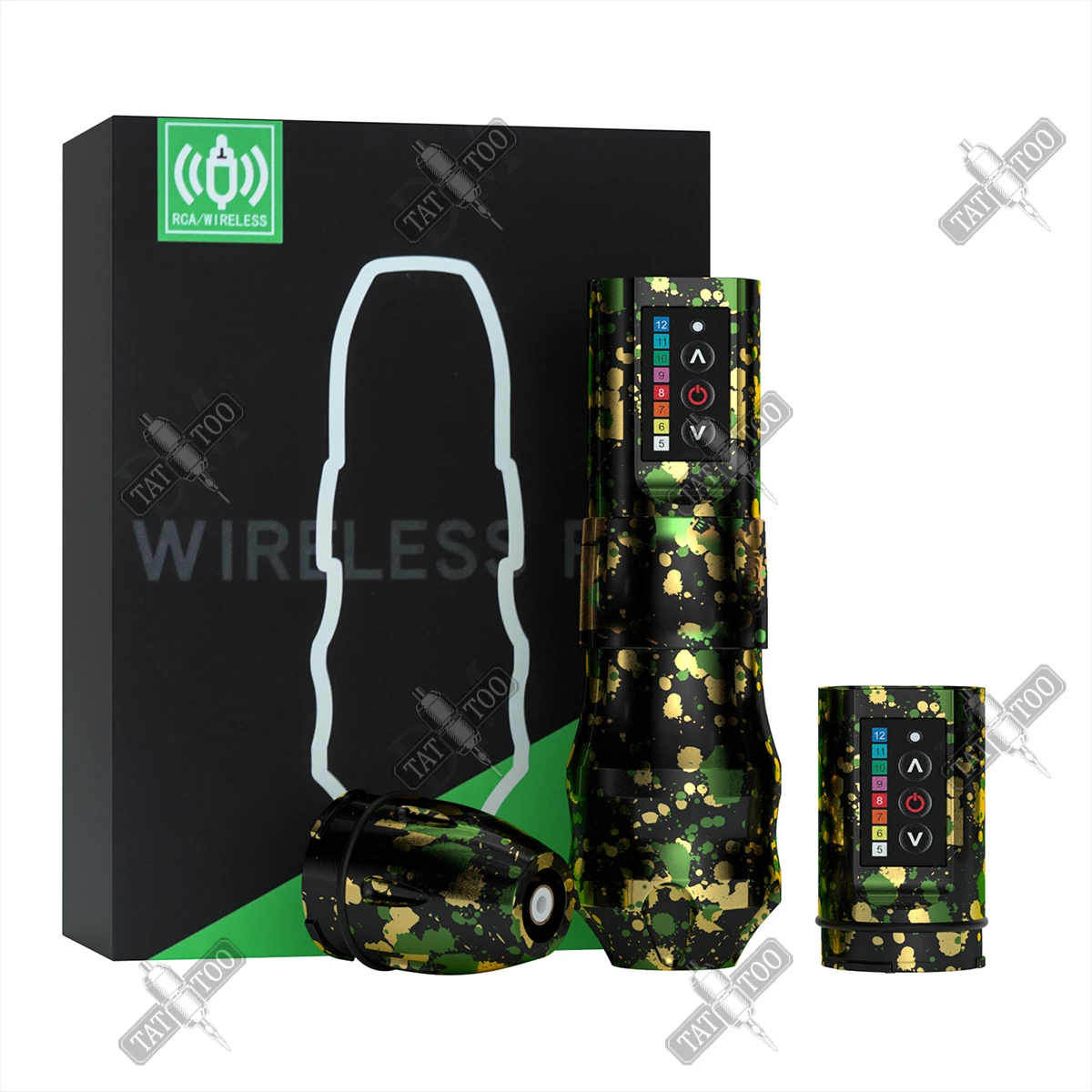 DM EXO Wireless Tattoo Machine 4.0 Stroke 2400mAh Battery Large Capacity Lithium Battery Strong Coreless Motor For Tattoo Artist image 3