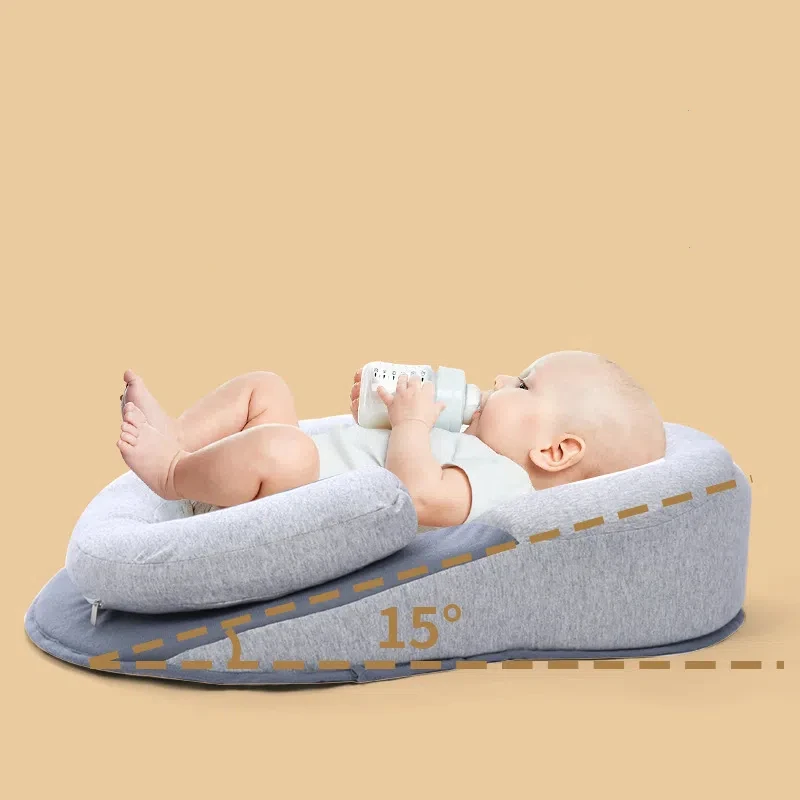 Gentle and Effective Anti Vomiting Pad Ergonomic Baby Support Pillow Anti Milk Overflow and Choking Pillow Newborn Pillow