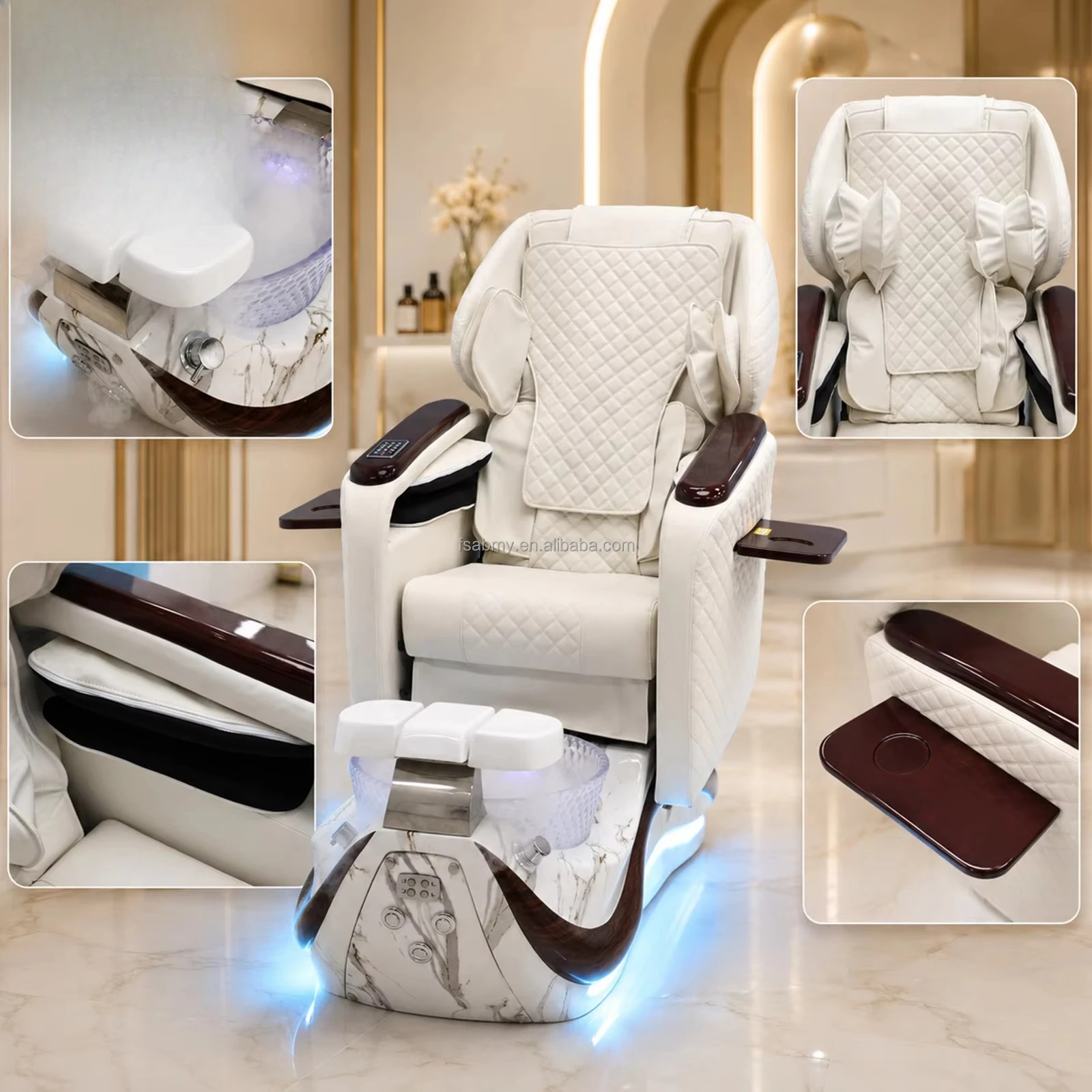 Electric Massage Pedicure Chair Multifunctional Foot Spa Station Nail Salon Manicure Pedicure Furniture For Beauty Salon Use