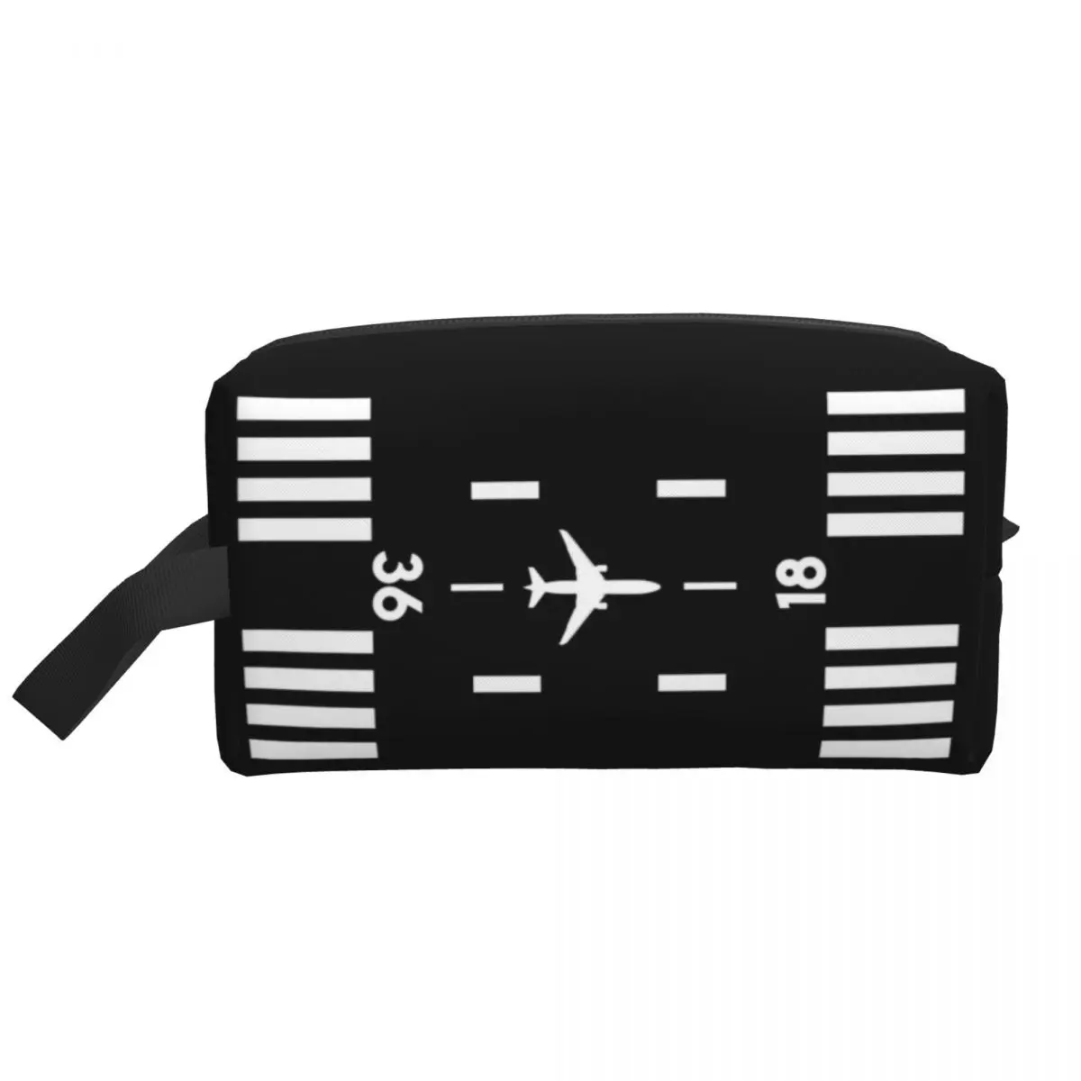 Airport Runway Traffic Controller Makeup Bag Cosmetic Organizer Fashion Aviation Airplane Pilot Aviator Storage Toiletry Bags