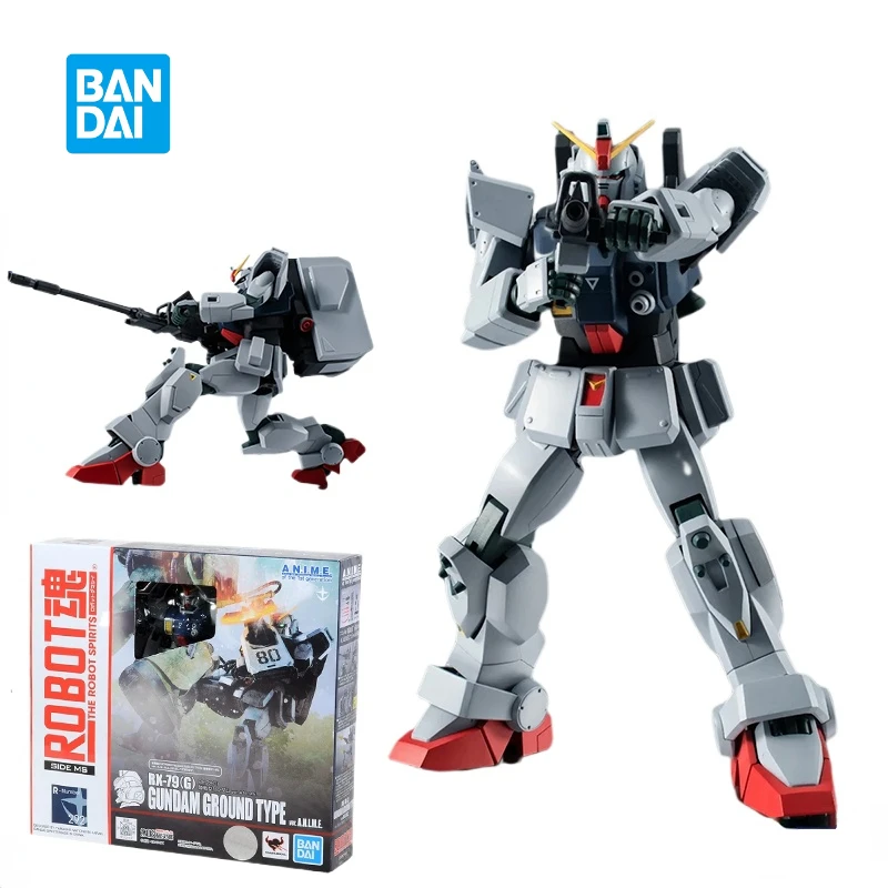 В наличии Bandai оригинальный подлинный робот-духи RX-79 G GUNDAM GROUND TYPE Ver. Модели Игрушек аниме экшн-фигурки коллекционные