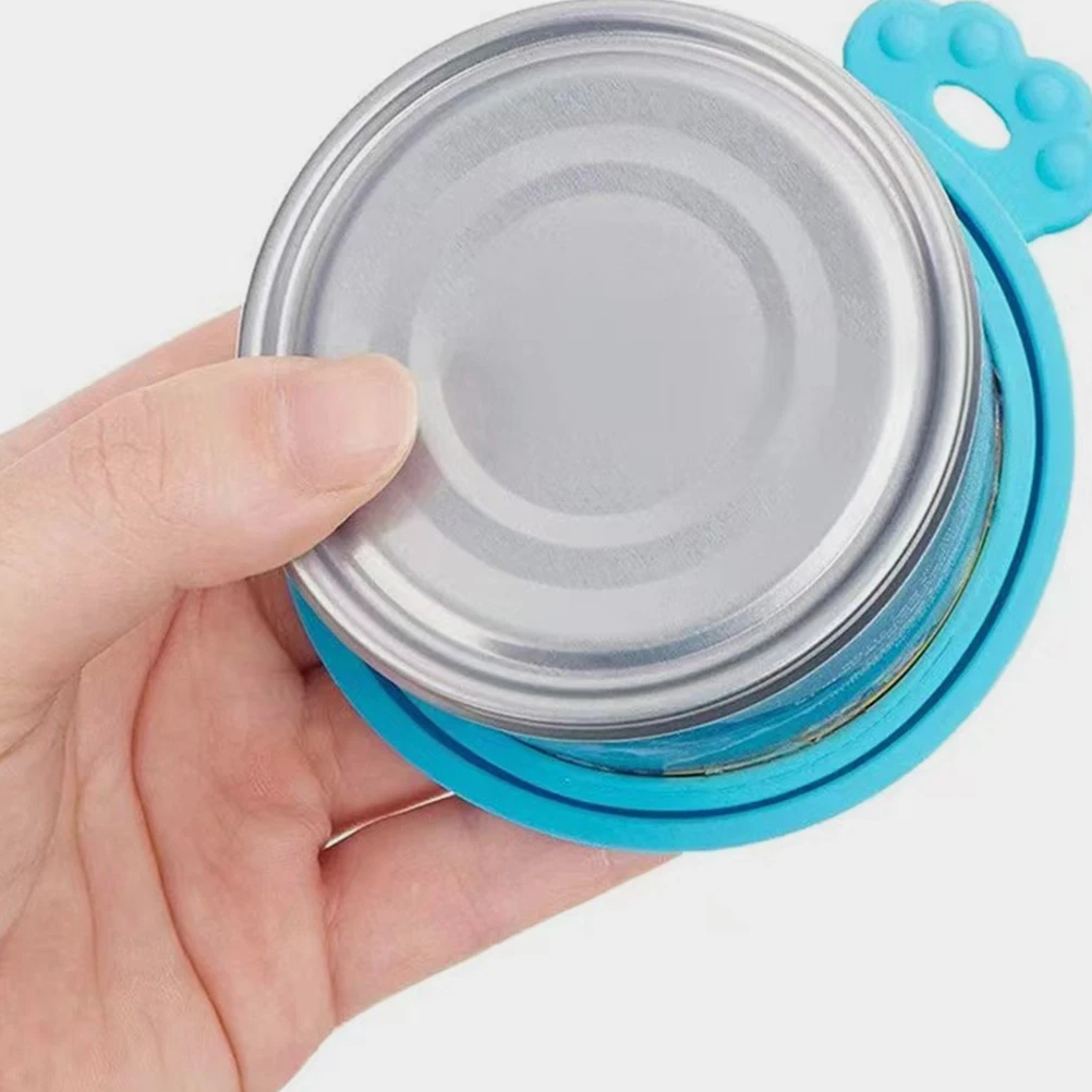 

6pcs Silicone Can Lids 6.5Cm 7.5Cm 8.5Cm Reusable Universal Fit For Pet Food Cans Soda Yogurt Jars Dishwasher Safe Cat Food