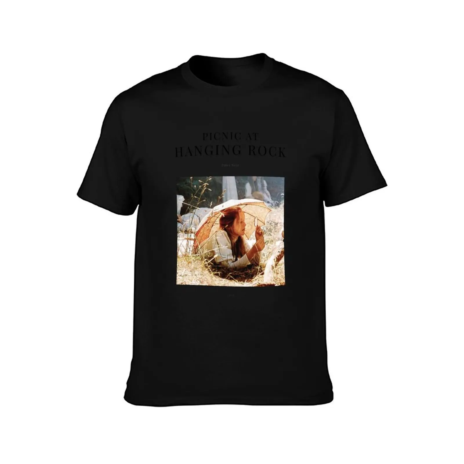 Picnic at Hanging Rock - Minimalist Movie Poster - Peter Weir T-Shirt Work Utility Short Sleeve Shirt