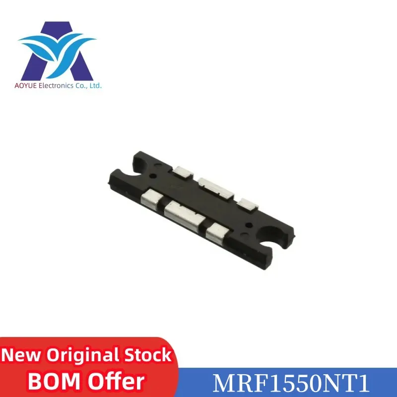 

New Original Authentic MRF1550NT1 code: M1550N RF FET Transistor 40V 12A 165W 135MHz 175MHz TO-272 High-frequency tube