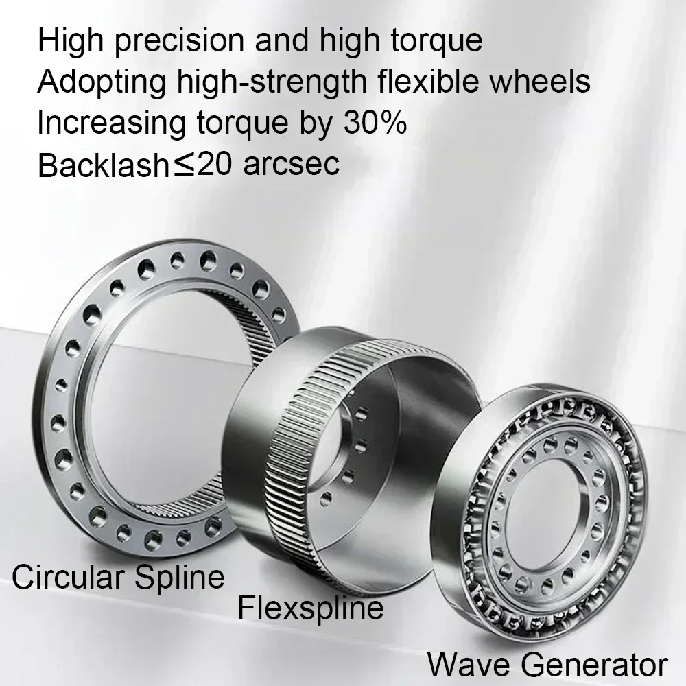 Harmonic Drive With Flange Plate Nema 17 23 Stepper 40 60 80 110 130mm Servo Motor Industrial Collaborative Automation Robot Arm