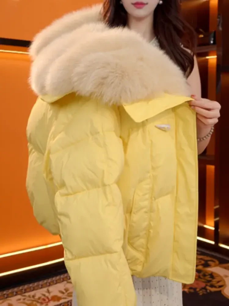 

Thiened, теплое хлопковое женское пальто ort Sle, новое зимнее пальто, корейская версия, свободный крой, чистый цвет с ket