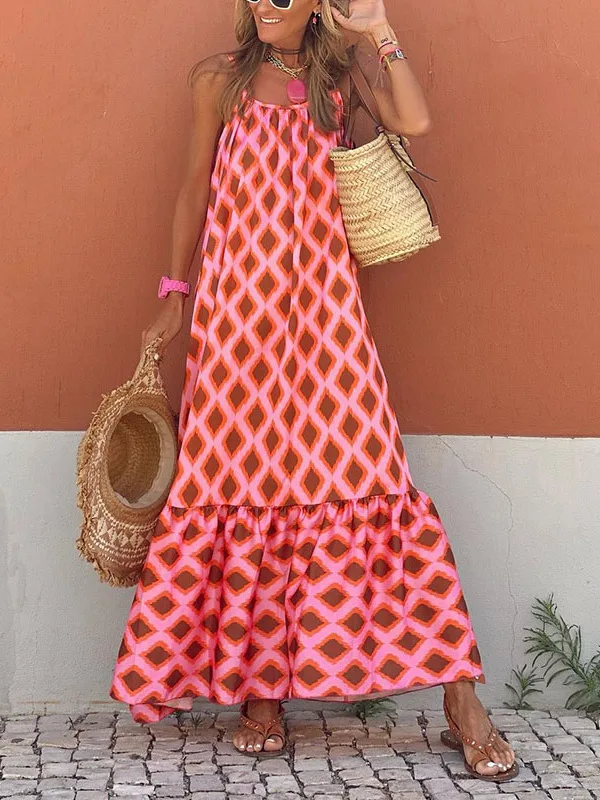 ストリートスタイルのネヘムパネルドレープ付きマキシスカートガウン、大きなフリル付き、スリムなサマーロングドレス（女性用）