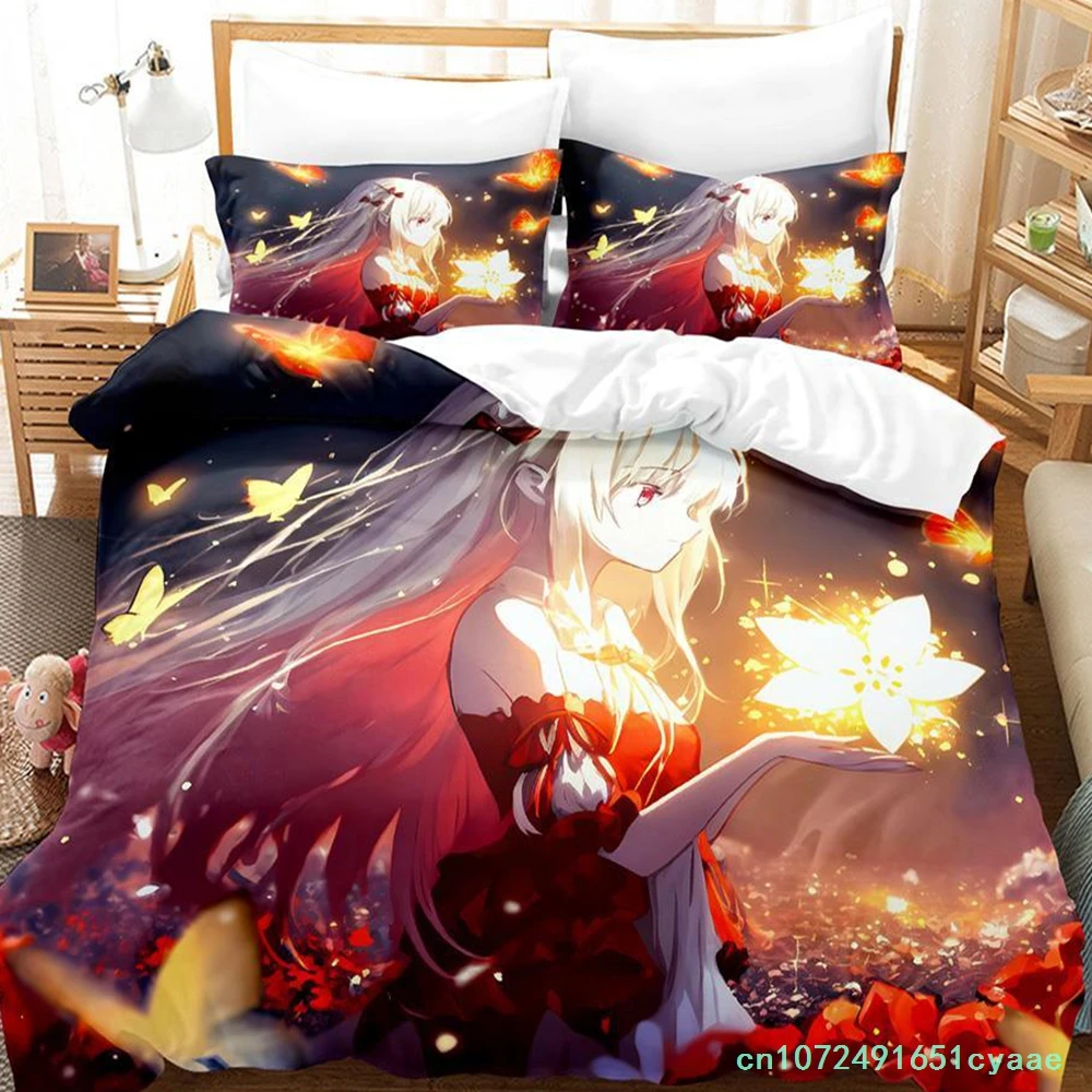 Angel Girl Bedding Set Single Twin Full Queen King Size Bed Set Adult Kid Bedroom Duvetcover Sets Anime Parure De Lit Bed