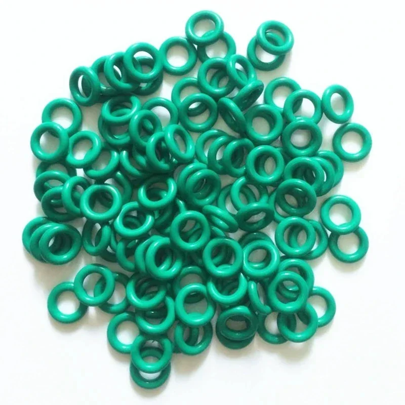 FKM CS2.5mm Cincin Penyegel Hijau Fluor Karet O-ring Premium Penyegelan Gasket Tahan Minyak Tahan Asam & Alkali Tahan HT