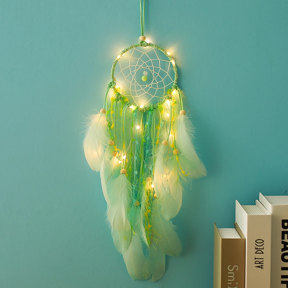 

Exquisite Handmade Dream Catcher Wall Hanging Decor Night Lamp For Bedroom Living Room Wedding Party Home Decoration