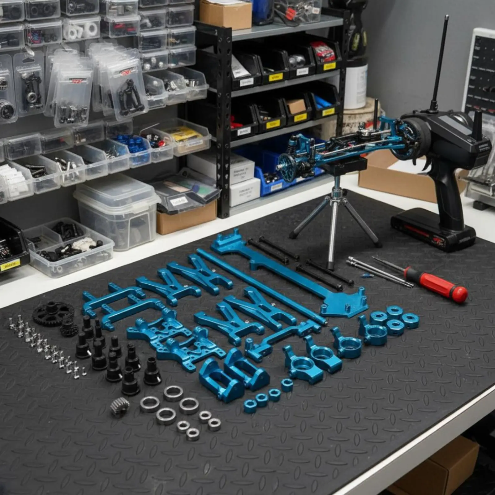 

Комплект деталей для радиоуправляемых машинок в масштабе 1/18: Долговечные алюминиевые модифицированные запчасти для повышения производительности, простые в установке, высококачественные.