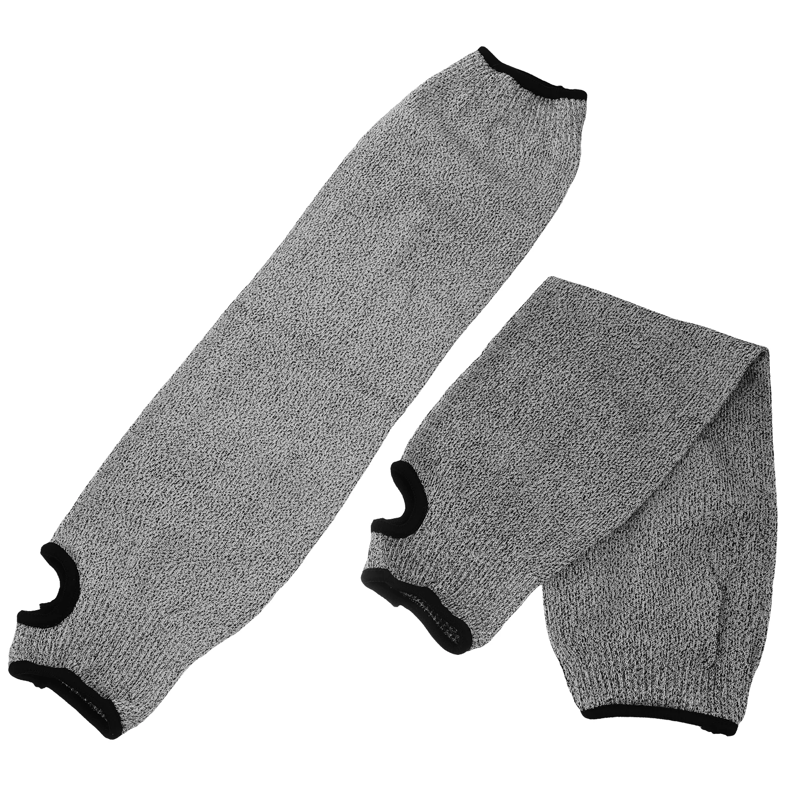 

2pcs Anti-Cut Arm Sleeves 45cm Grey White Forearm Protectors Cut Resistant PE Material Protective Gardening Welding Arm Guards