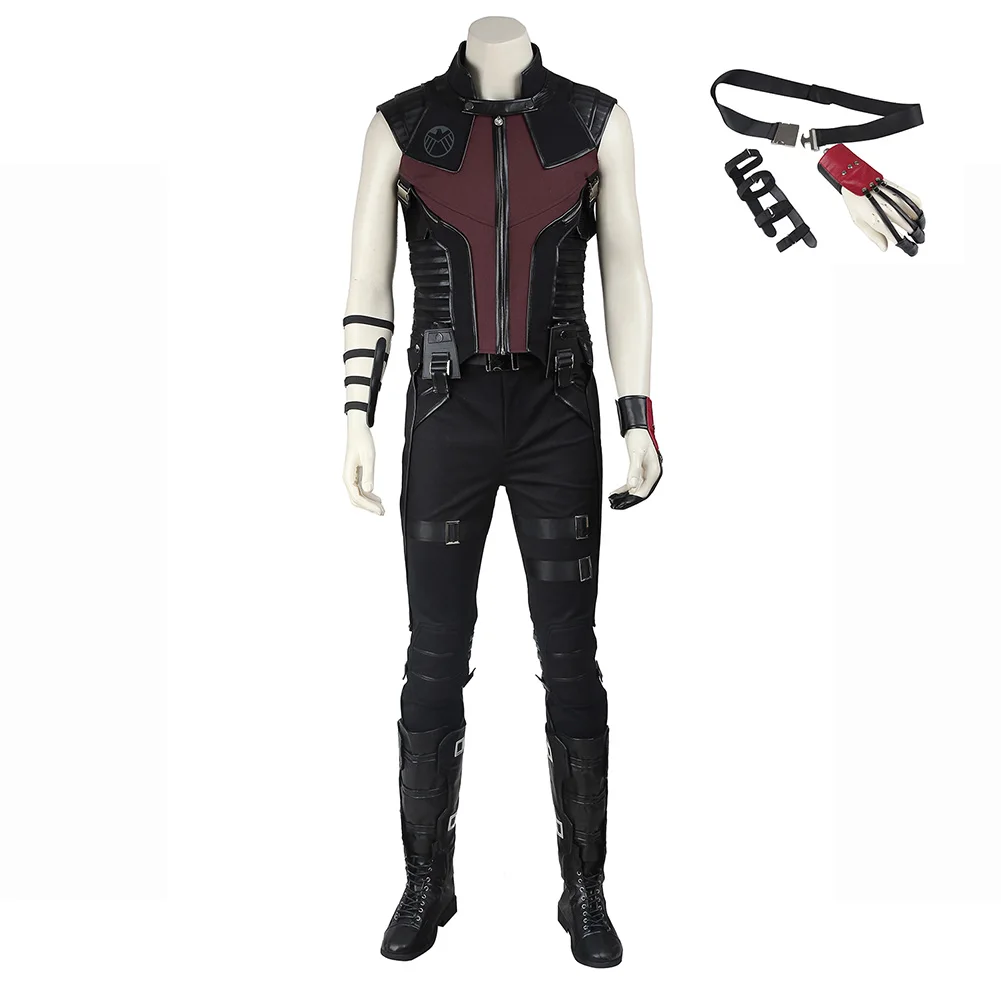 Hawkeye Clint Barton Cosplay Volledige Set Vermomming Fantasia Kleding Halloween Carnaval Onderdeelpak