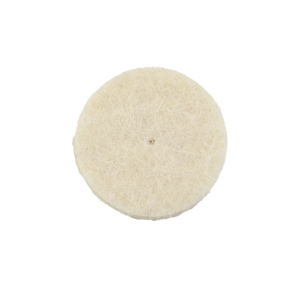 Wool Felt Round Polishing Wheels Wheel+2x Mandrel For Rotary Tool Beige 38mm Polishing Buffing Pad High quality
