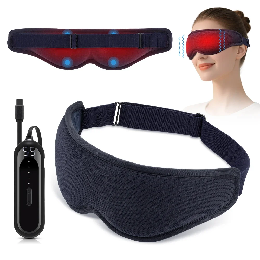 

3D Electric Steam Eye Mask Massage 3-level Constant Temperature Hot Compress Smart Timing Sleep Shading Relieve Eye Fatigue