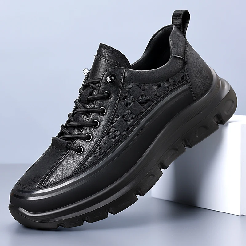 

Men's Black Sports Casual Shoes, Spring 2026 New Model, Outdoor Work Anti-Collision Safety Shoes for Men