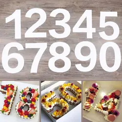 10/12/14/16inch PET Plastic 0-8 Numbers Cake Mold Cake Decorating Tools Confeitaria Maker Birthday Cake Design Bakeware Pastry