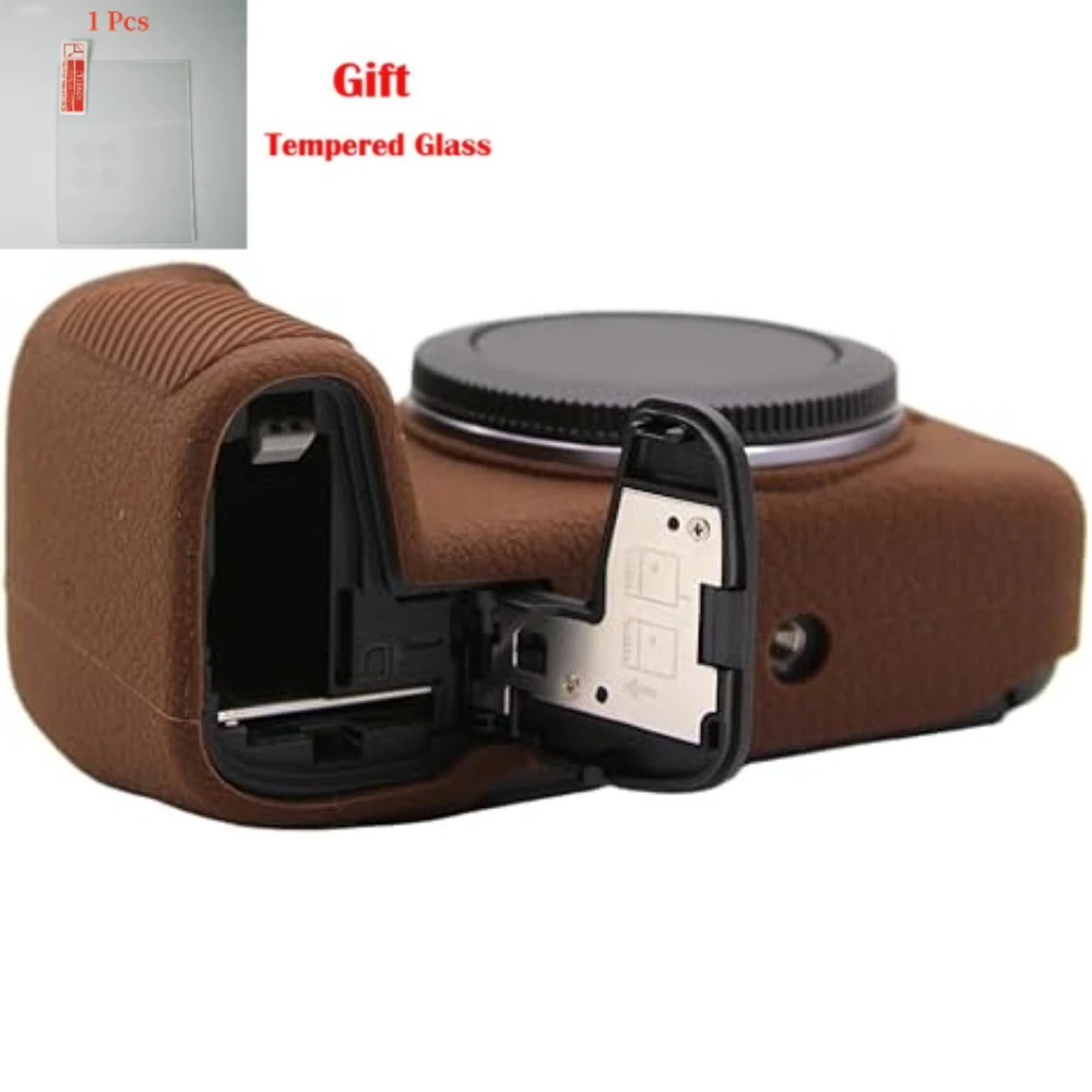 DSLR حامي الكاميرا غطاء من السيليكون الملحقات حقيبة الكاميرا، لكانون R8 حقيبة مطاطية ناعمة غطاء الجسم + فيلم مقسى مجاني