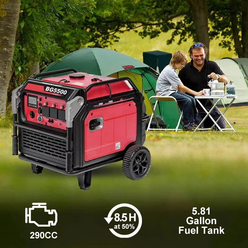 Portable Open Frame 8200W Inverter Gas Powered Generator Low Noise for Home Backup and Emergency Use 50Hz Frequency