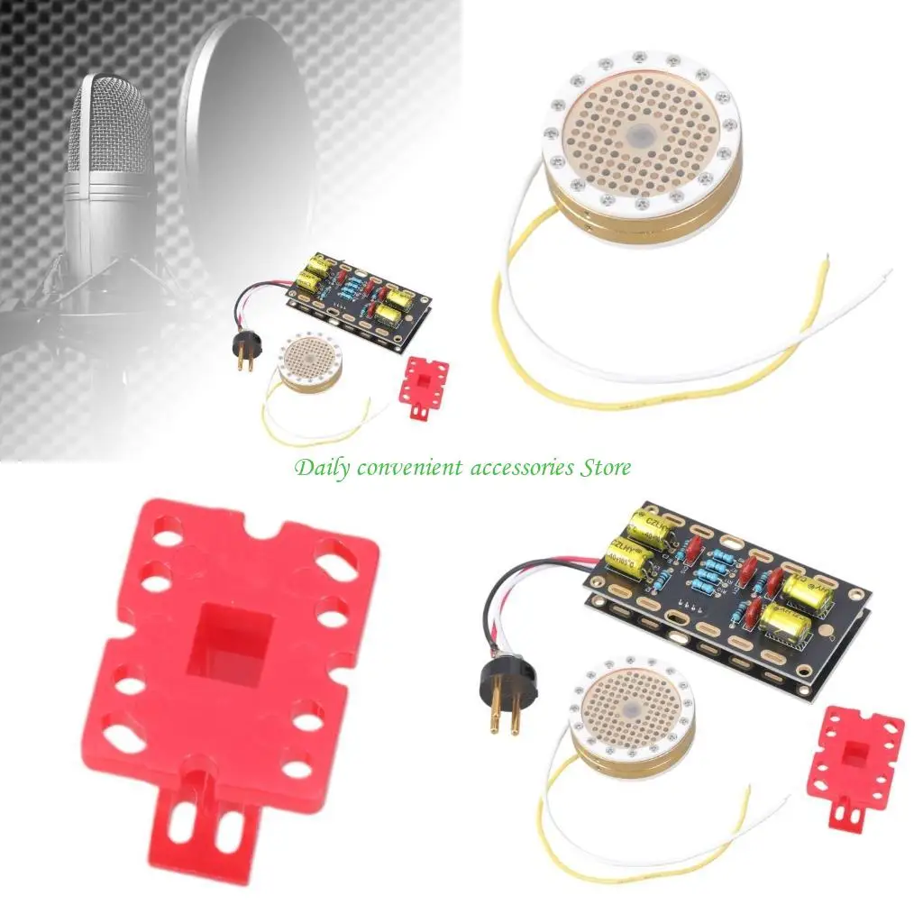 

97QB 34mm Diameter Large Diaphragm Condenser Mic Cores with Circuit Board Upgraded