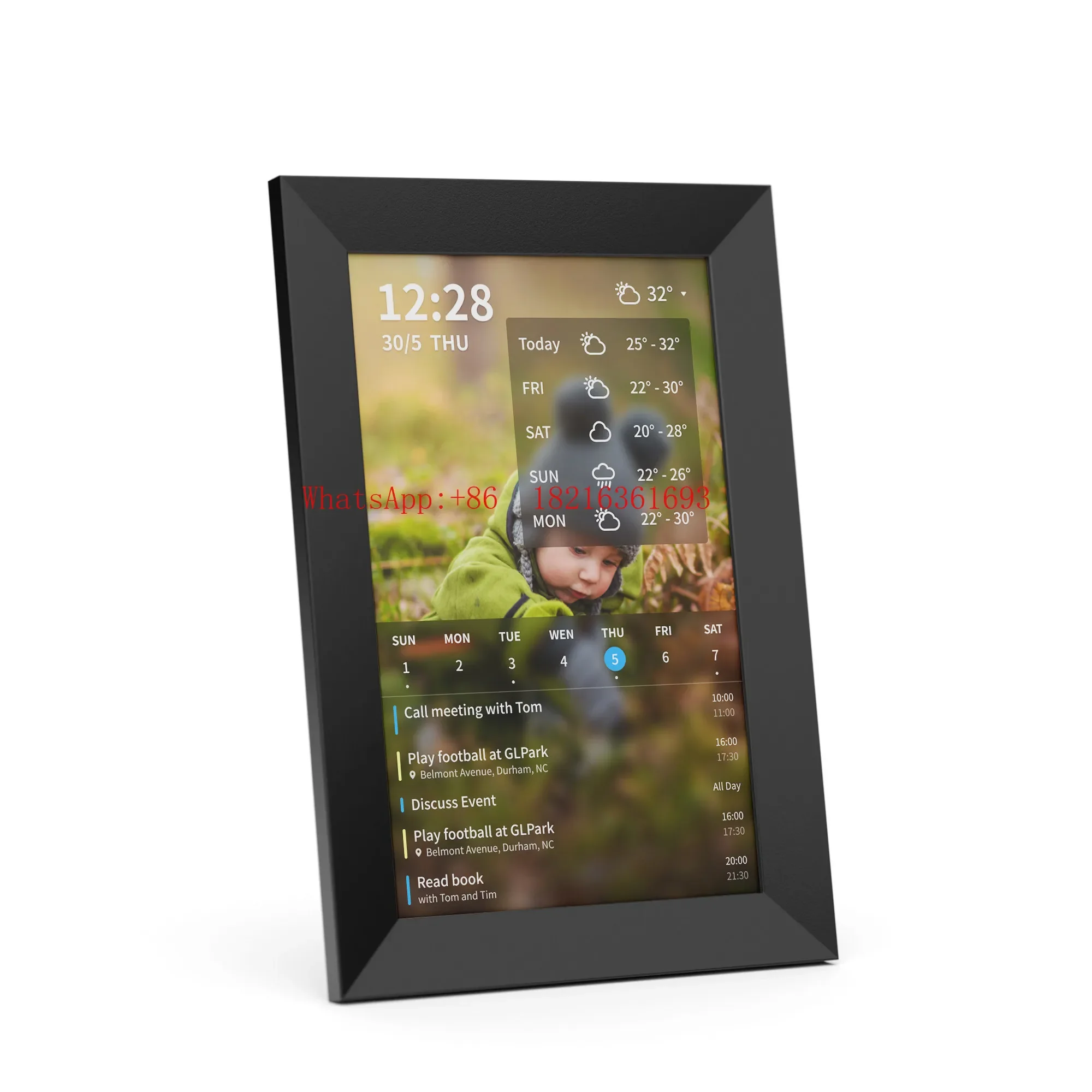 Limited Offer 10 Inch Smart Calendar Business Edition Electronic Photo Frame Voice Reminder Mobile Calendar Sync