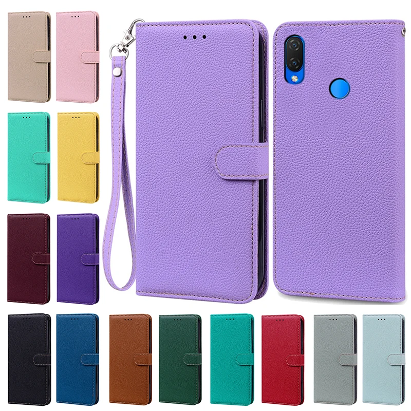 

For Huawei Nova 3i INE-LX2 Phone Case Fashion Wallet Leather Flip Cover For Huawei Nova3 Nova 3e ANE-LX1 Soft Cases Protective